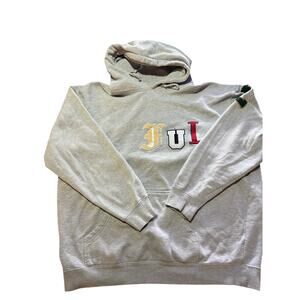 Nelk Boys Full Send Hoodie Gray 2XL Patch Letters Rare Drop Streetwear